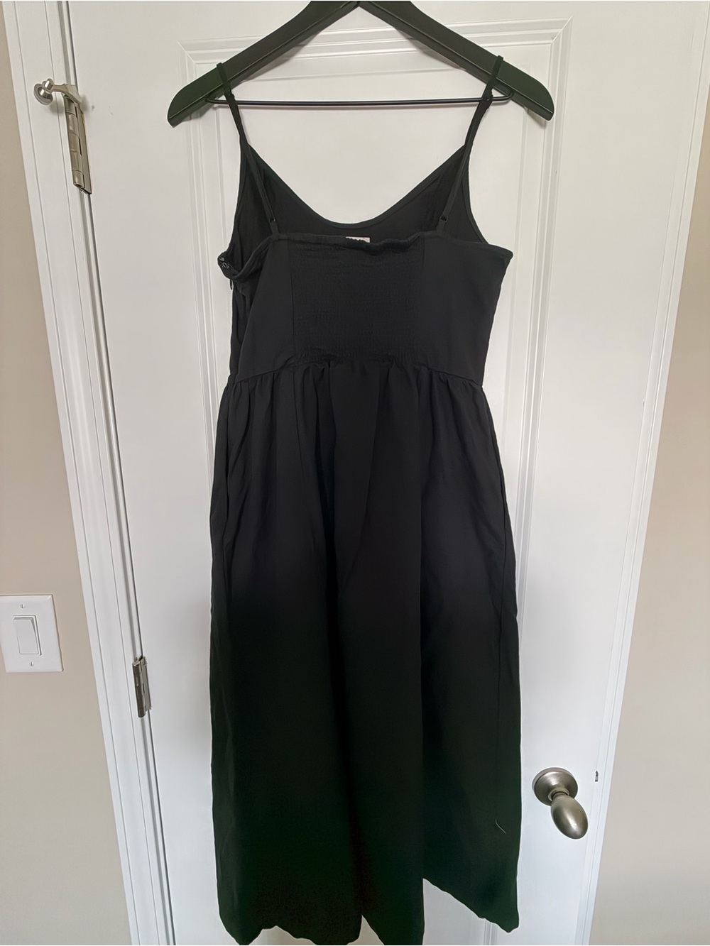 a new day Black Spaghetti Strap Midi Dress